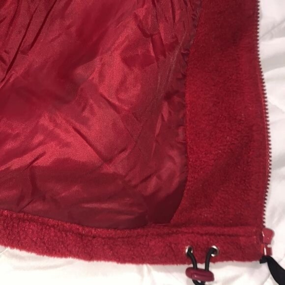 Vintage Basic Editions Red Fleece Jacket Medium - Picture 8 of 12